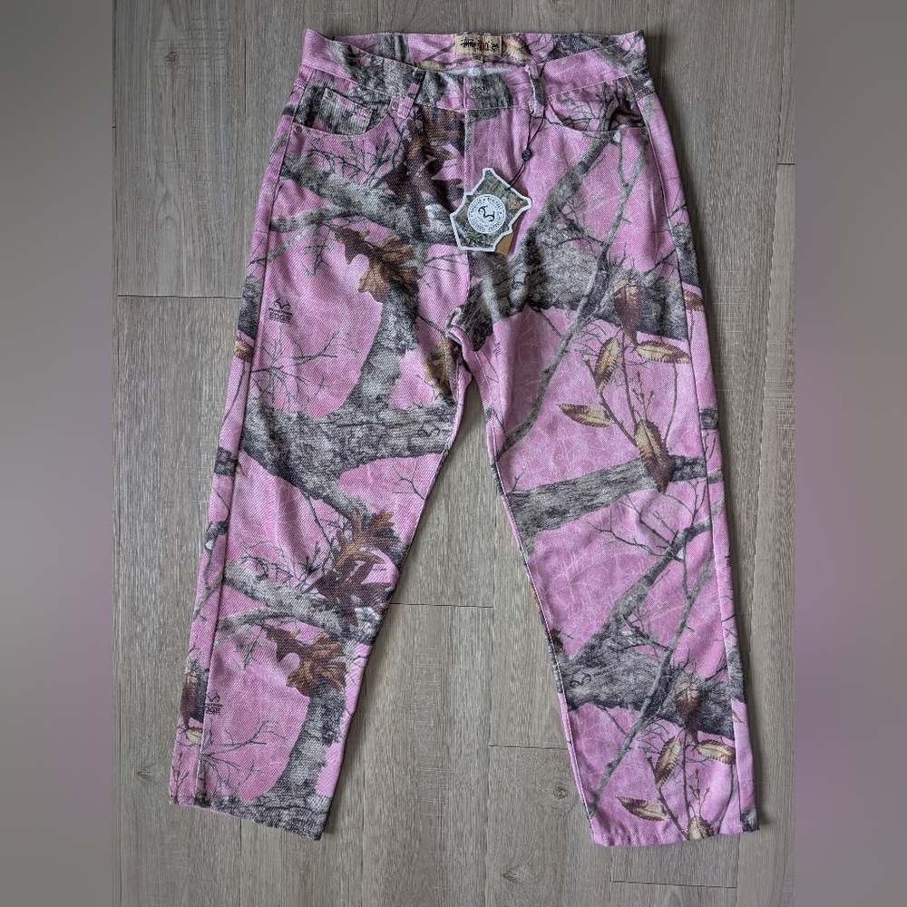 NWT Stussy Realtree Edge Big Ol' Jean 'Pink - Picture 13 of 13